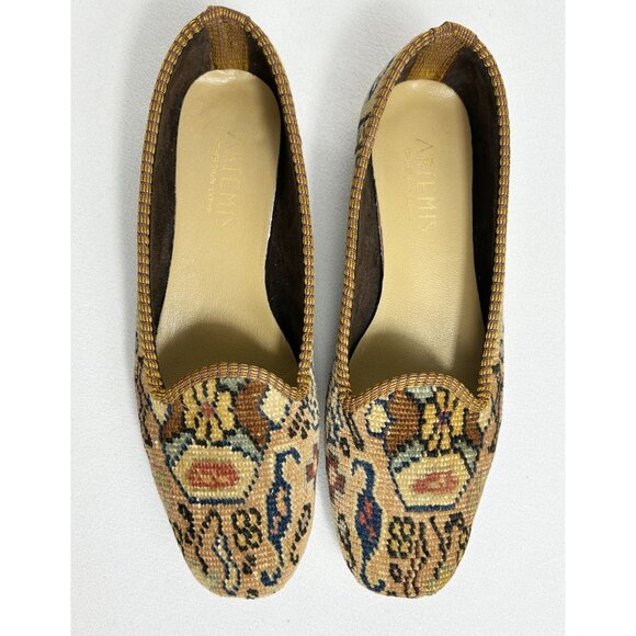 Artemis Design Co. Women's Wool Carpet Loafers - Sz 9.5 - Picture 2 of 9